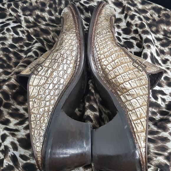 Stuart weitzman mules ALLIGATOR PRINT - Picture 8 of 14